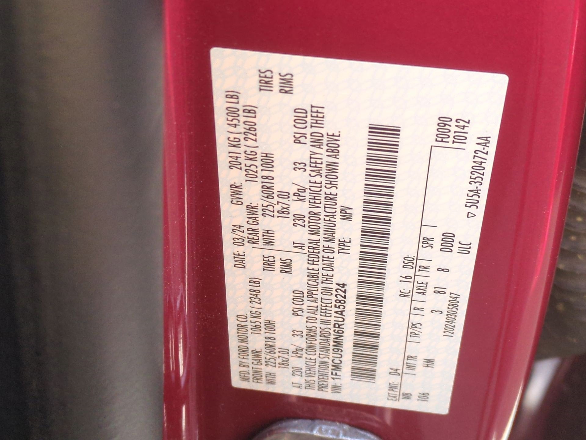 2024 Ford Escape ST-Line