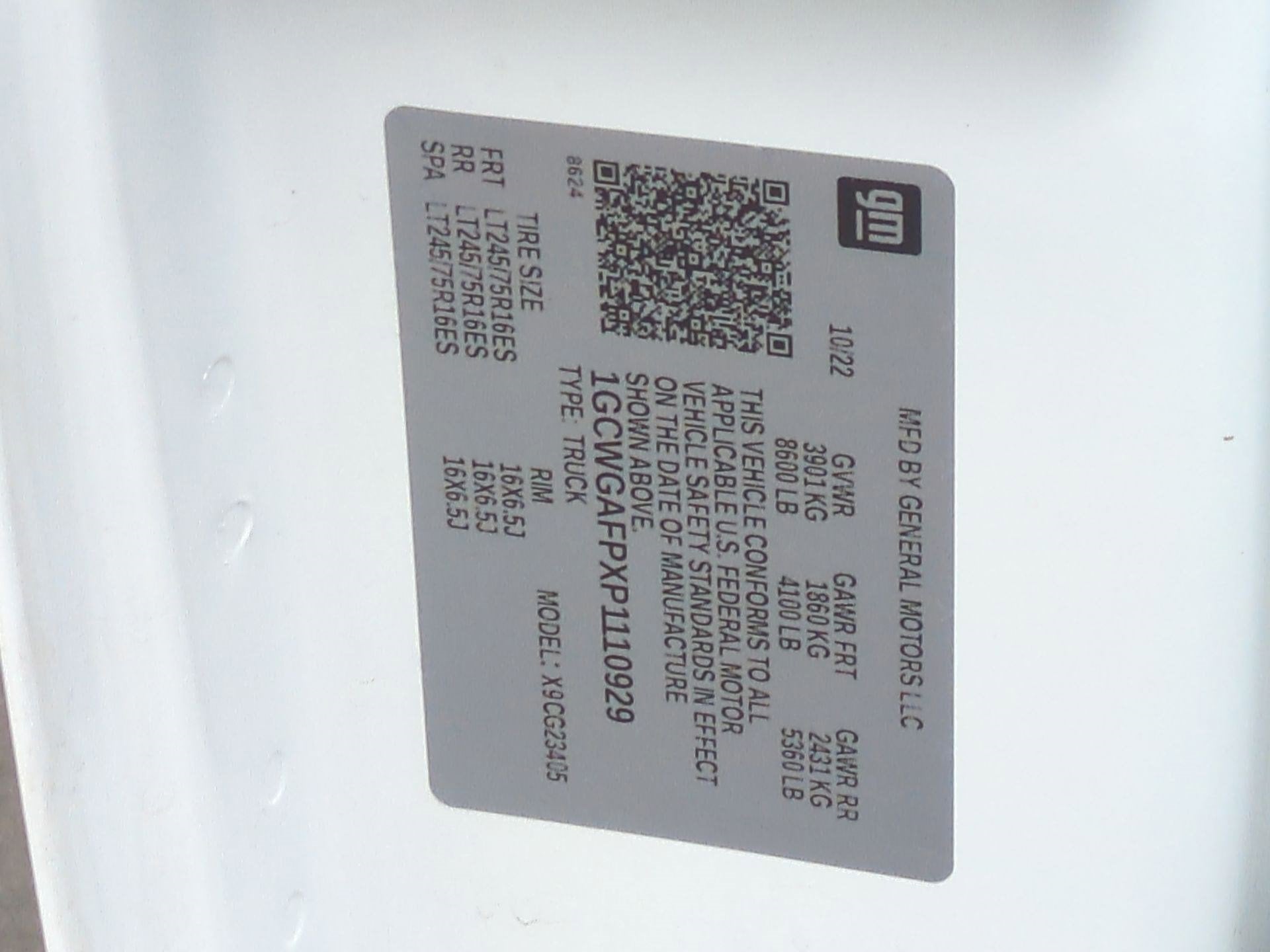 2023 Chevrolet Express Cargo Van Work Van