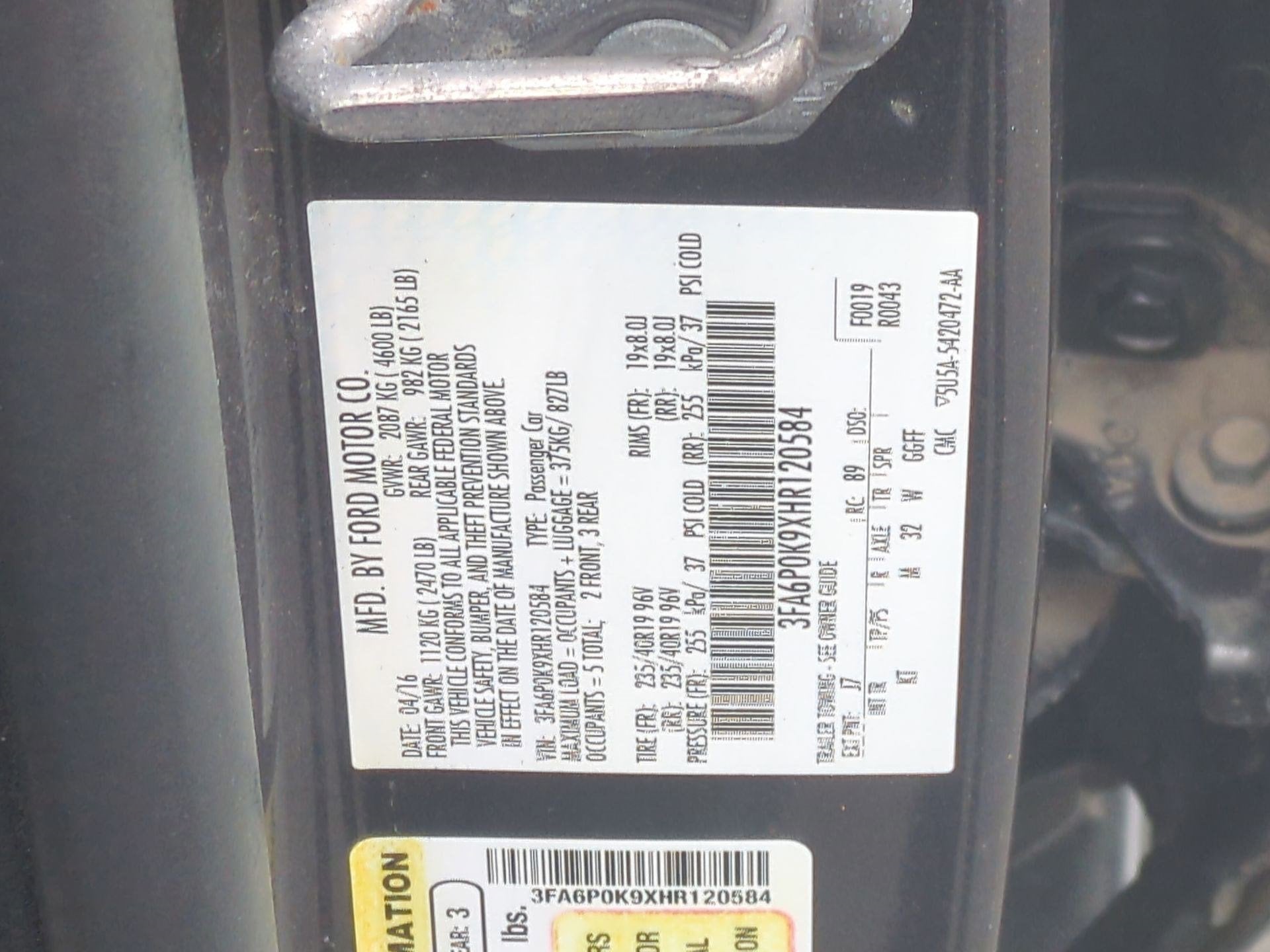 2017 Ford Fusion Titanium