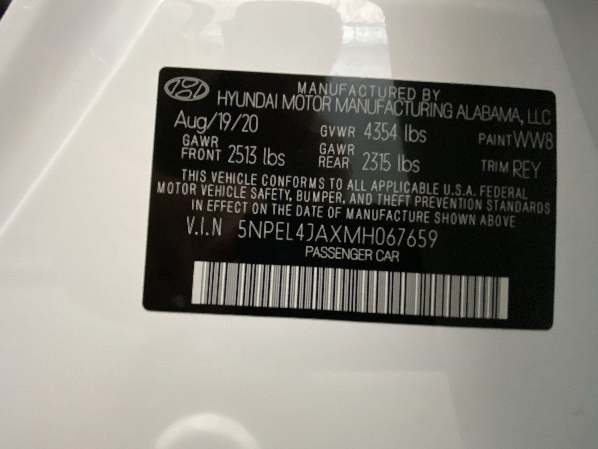 2021 Hyundai Sonata SEL