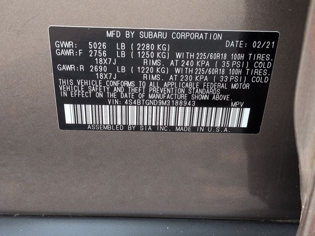 2021 Subaru Outback Limited XT