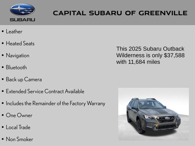 2025 Subaru Outback Wilderness