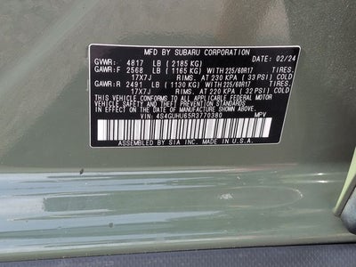 2024 Subaru Crosstrek Wilderness