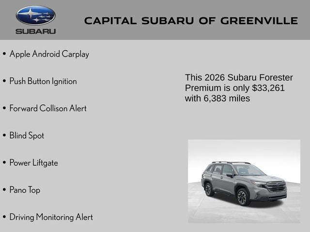 2026 Subaru Forester Premium
