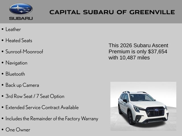 2026 Subaru Ascent Premium
