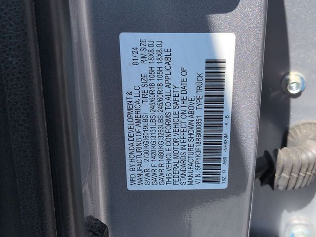 2024 Honda Ridgeline Sport