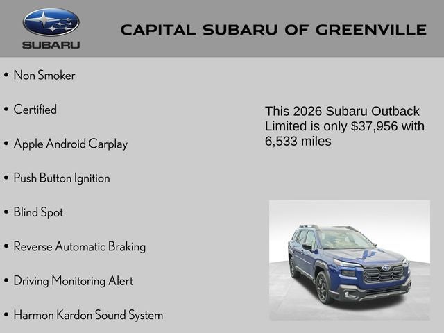 2026 Subaru Outback Limited
