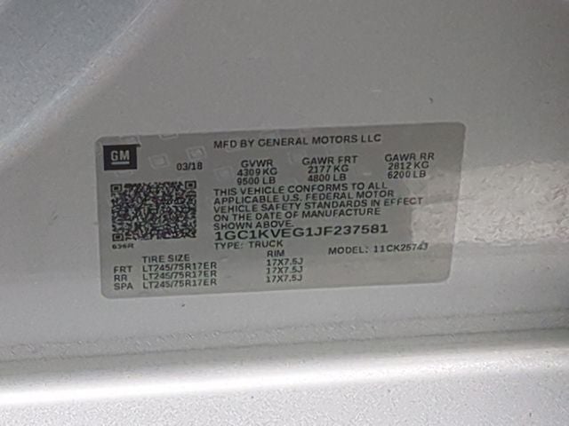 2018 Chevrolet Silverado 2500HD LT