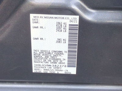 2021 Nissan Altima 2.5 SR