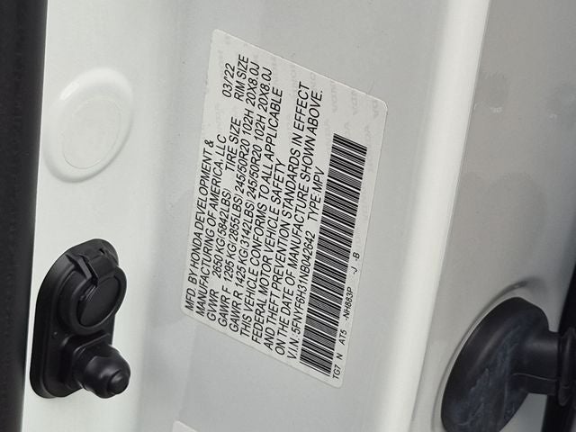 2022 Honda Pilot Sport
