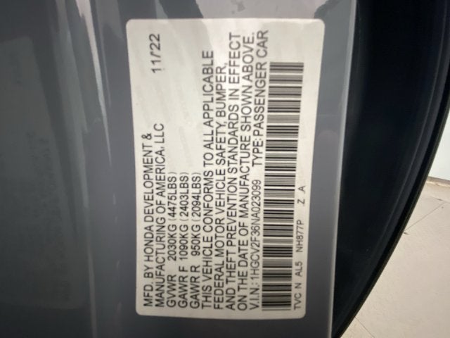 2022 Honda Accord Sport 2.0T