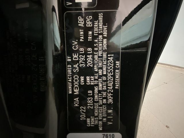 2023 Kia Forte LXS