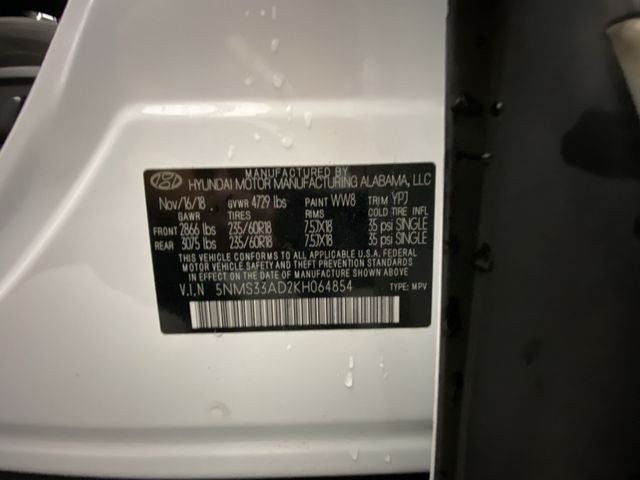 2019 Hyundai Santa Fe SEL Plus