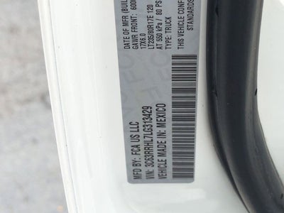 2020 RAM 3500 Big Horn Crew Cab 4x4 8' Box