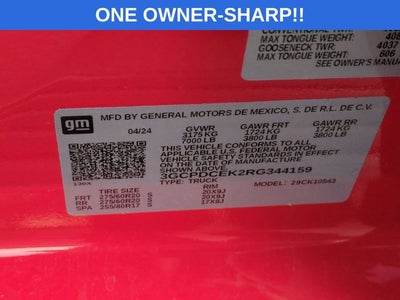 2024 Chevrolet Silverado 1500 4WD Crew Cab Short Bed Custom Trail Boss