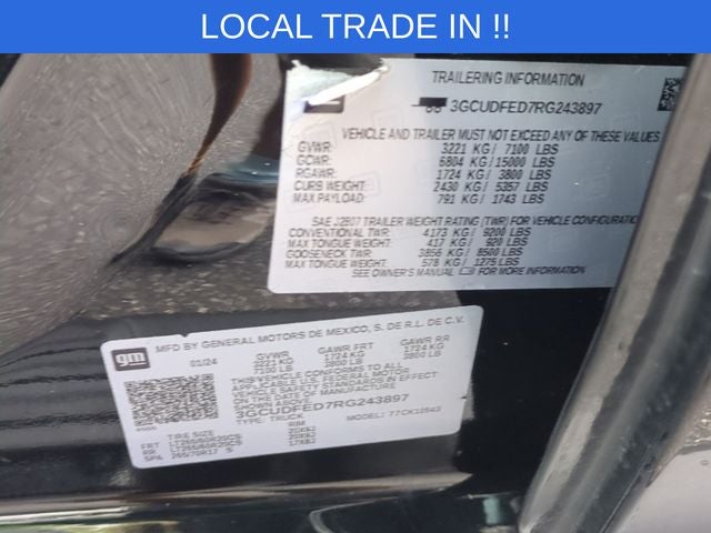 2024 Chevrolet Silverado 1500 4WD Crew Cab Short Bed LT Trail Boss