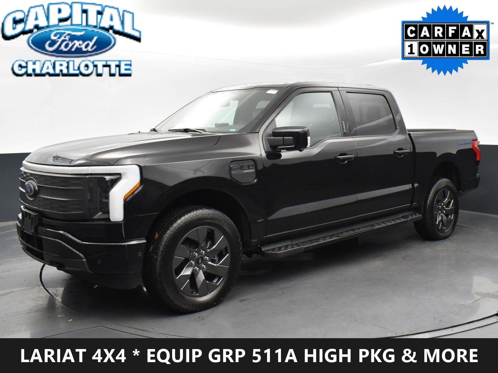 Used 2023 Ford F-150 Lightning Lariat with VIN 1FTVW1EV8PWG01792 for sale in Charlotte, NC