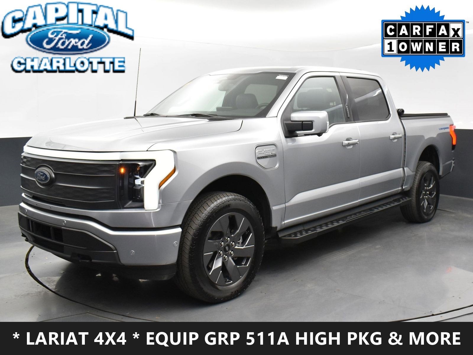 Used 2023 Ford F-150 Lightning Lariat with VIN 1FTVW1EV9PWG06256 for sale in Charlotte, NC
