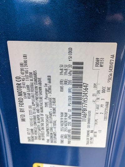 2017 Ford Mustang GT Premium California Special