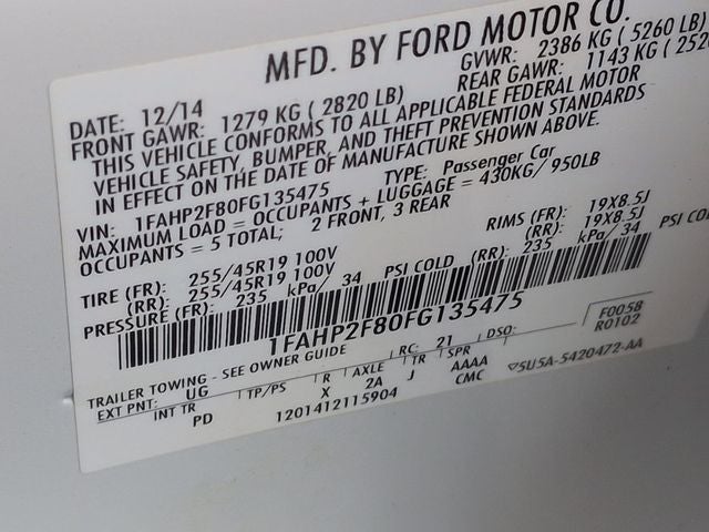 2015 Ford Taurus Limited