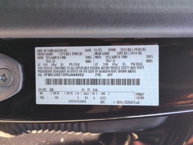 2024 Ford Escape Plug-In Hybrid Base