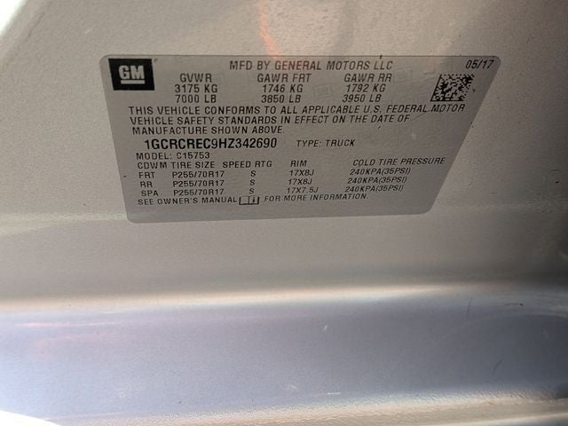 2017 Chevrolet Silverado 1500 LT LT1