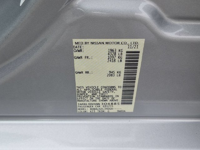 2022 Nissan Altima 2.5 SV