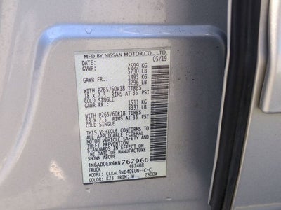 2019 Nissan Frontier SL