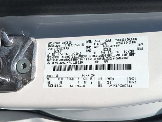 2015 Lincoln MKC Base