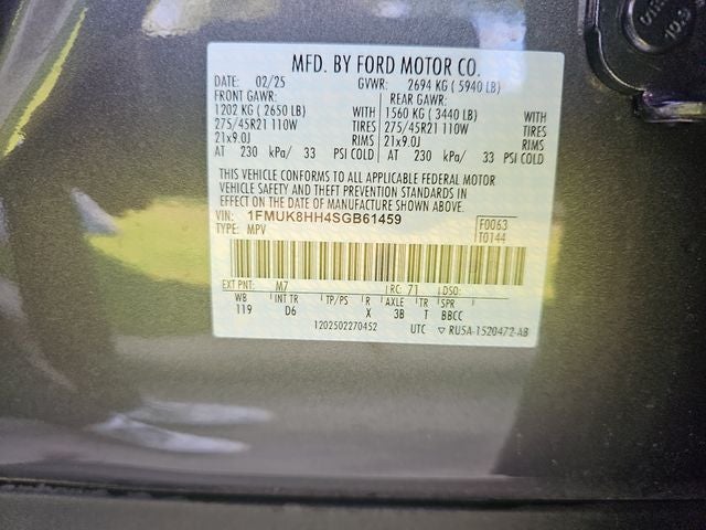 2025 Ford Explorer Platinum