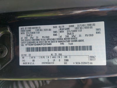 2019 Ford F-150 Platinum