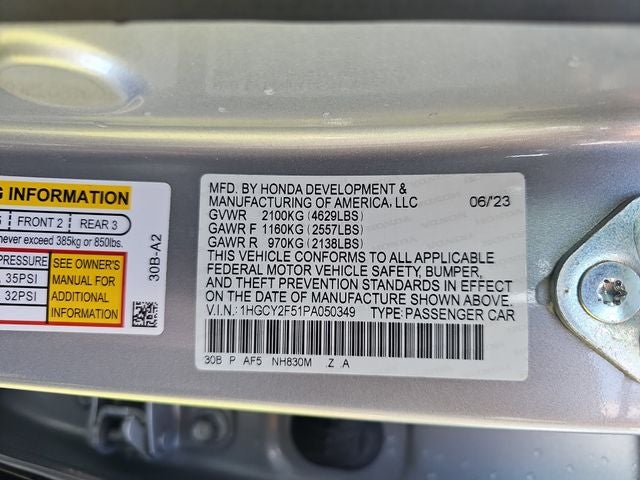 2023 Honda Accord Hybrid Sport