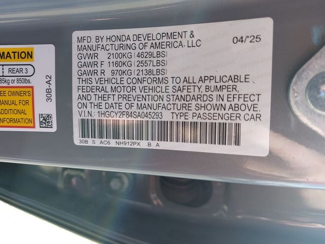 2025 Honda Accord Hybrid Touring