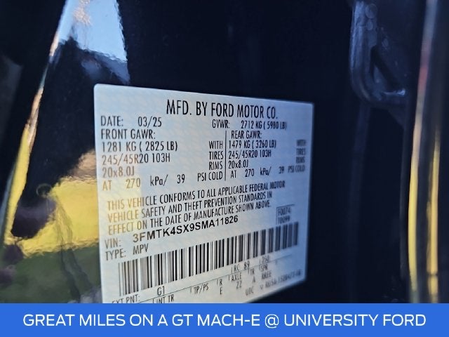 2025 Ford Mustang Mach-E GT