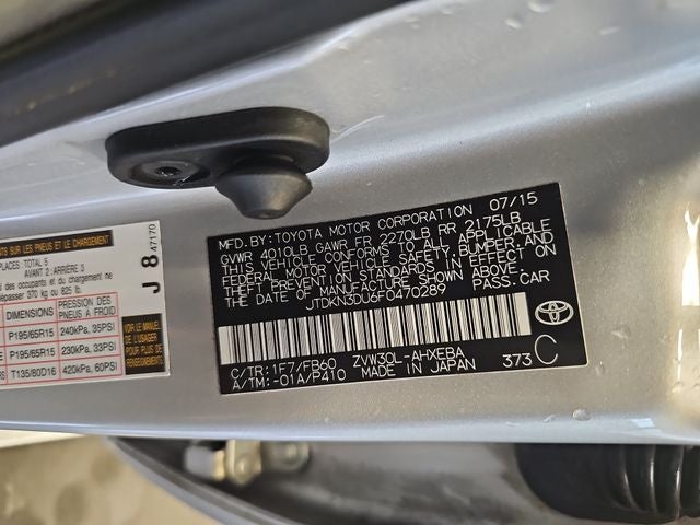2015 Toyota Prius Three