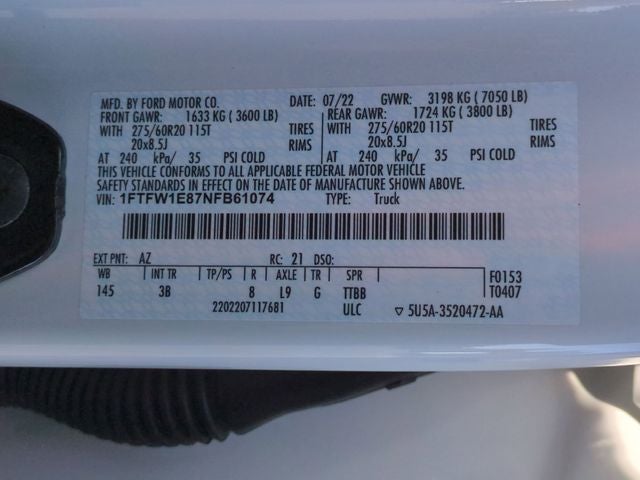 2022 Ford F-150 Platinum