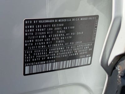 2021 Volkswagen Tiguan 2.0T SE