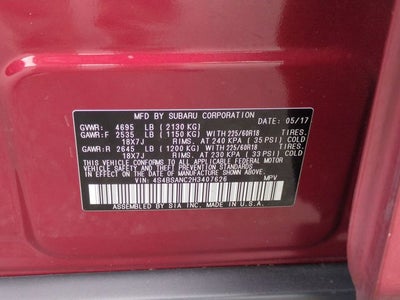 2017 Subaru Outback 2.5i Limited