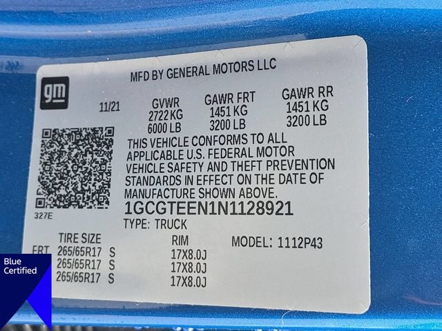 2022 Chevrolet Colorado ZR2