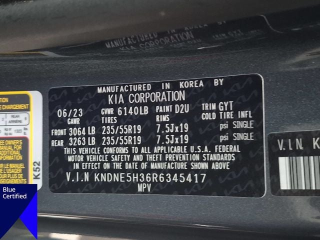 2024 Kia Carnival SX